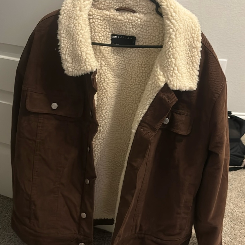 Sherpa lined courduroy jacket